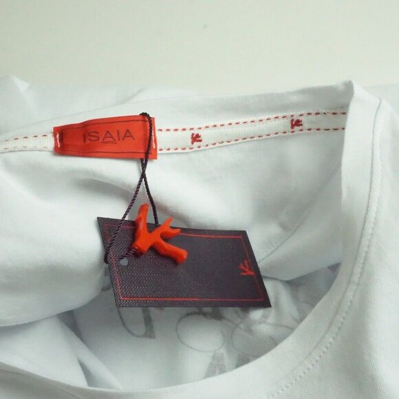 Isaia Napoli What Happens In Capri Goes Everywhere Cotton T Shirt XL BRAND NEW - Picture 4 of 5